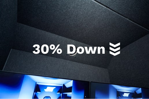 外への音漏れを約30%カット！